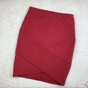 RED LIKE NEW JOE B BODY CON SKIRT